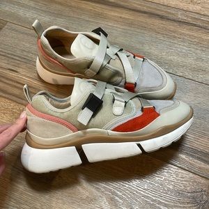Chloe Sonnie chunky dad trainer sneakers WORN 2X